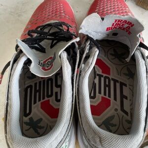 Nike Red and Black Ohio State Athletic Shoes